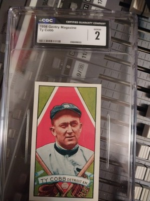 Ty Cobb 1956 Gentry CGC 2 