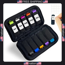 Jbos 10 Slots Neoprene USB Flash Drive Case with 20 Labels Portable Storage Bag