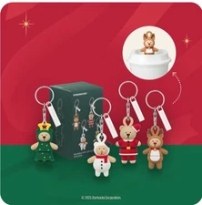 Starbucks Holiday Bearista Keychain (4 pcs./box)