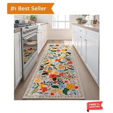 Hallway Runner Rug Washable 2'x6' Non Slip Kitchen Rug with Rubber Backing So...