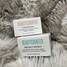 Beautycounter Countertime Cream  AHA Mask 15ml Set NIB  