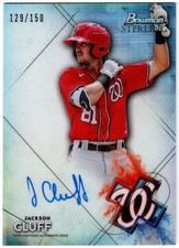2021 Topps Bowman Sterling Prospect Auto Refractor JACKSON CLUFF BSPA-JC 129/150