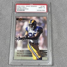 2000 Collector's Edge EG Torry Holt Uncirculated /5000 #136 Rams PSA 9