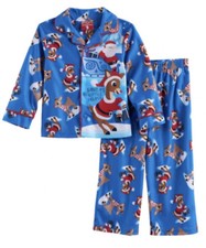 Rudolph The Red Nosed Reindeer Flannel 2 Piece Pajama PJ Toddler Size 2T NWT