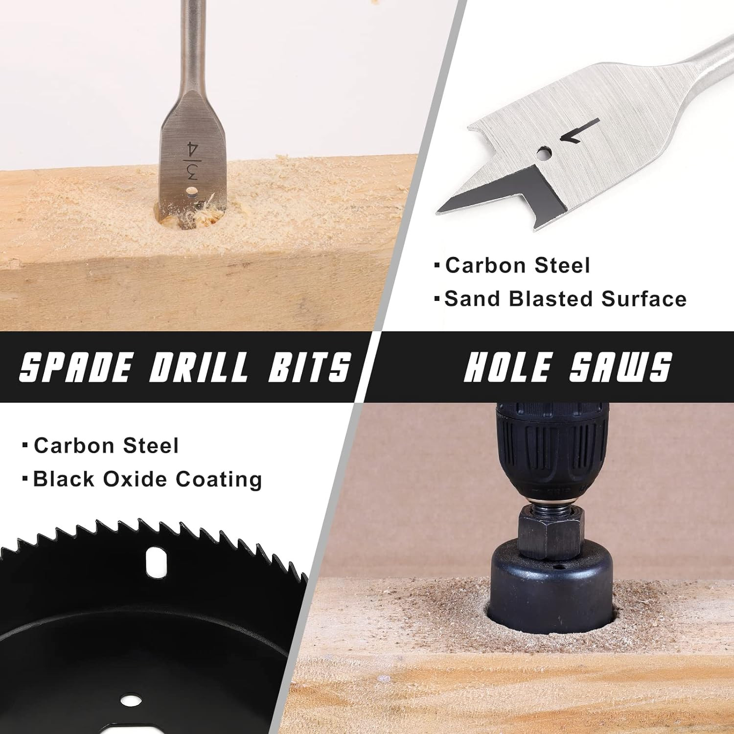 246-Pc Drill Bit & Driver Set — Multi-Material for Wood, Metal, Masonry, Cement