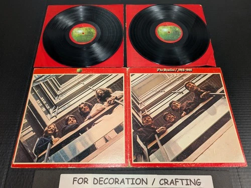FOR DECOR: The Beatles 1962-1966 Red Album - 1973 Rock Double LP  Not For Play