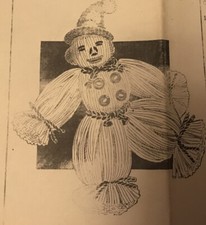  5241 Vintage Clown Doll Pattern Reproduction 