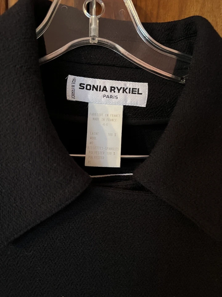 SONIA RYKIEL 2 piezas clásico conjunto de falda de traje para mujer - azul marino - talla 36/38 Foto 2 de 4