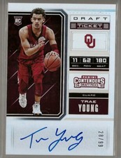 2018 Contenders Draft Picks #56 TRAE YOUNG Rookie Draft Ticket AUTO SP #28/99