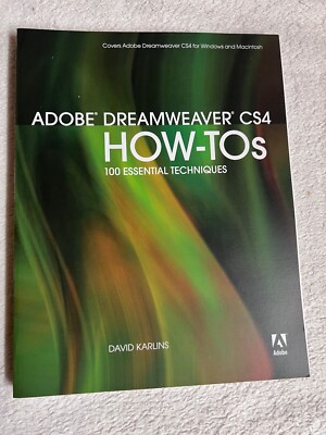 Adobe Dreamweaver CS4 HowTos: 100 Essential Techniques | Zustand sehr gut