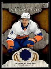 2021-22 Upper Deck Artifacts NHL Remnants Blue Mathew Barzal New York Islanders