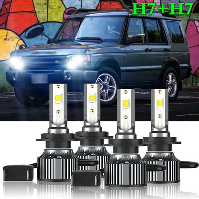 For Land Rover Discovery 2003-2004 Led Headlight High-Low beam Bulbs 6000K