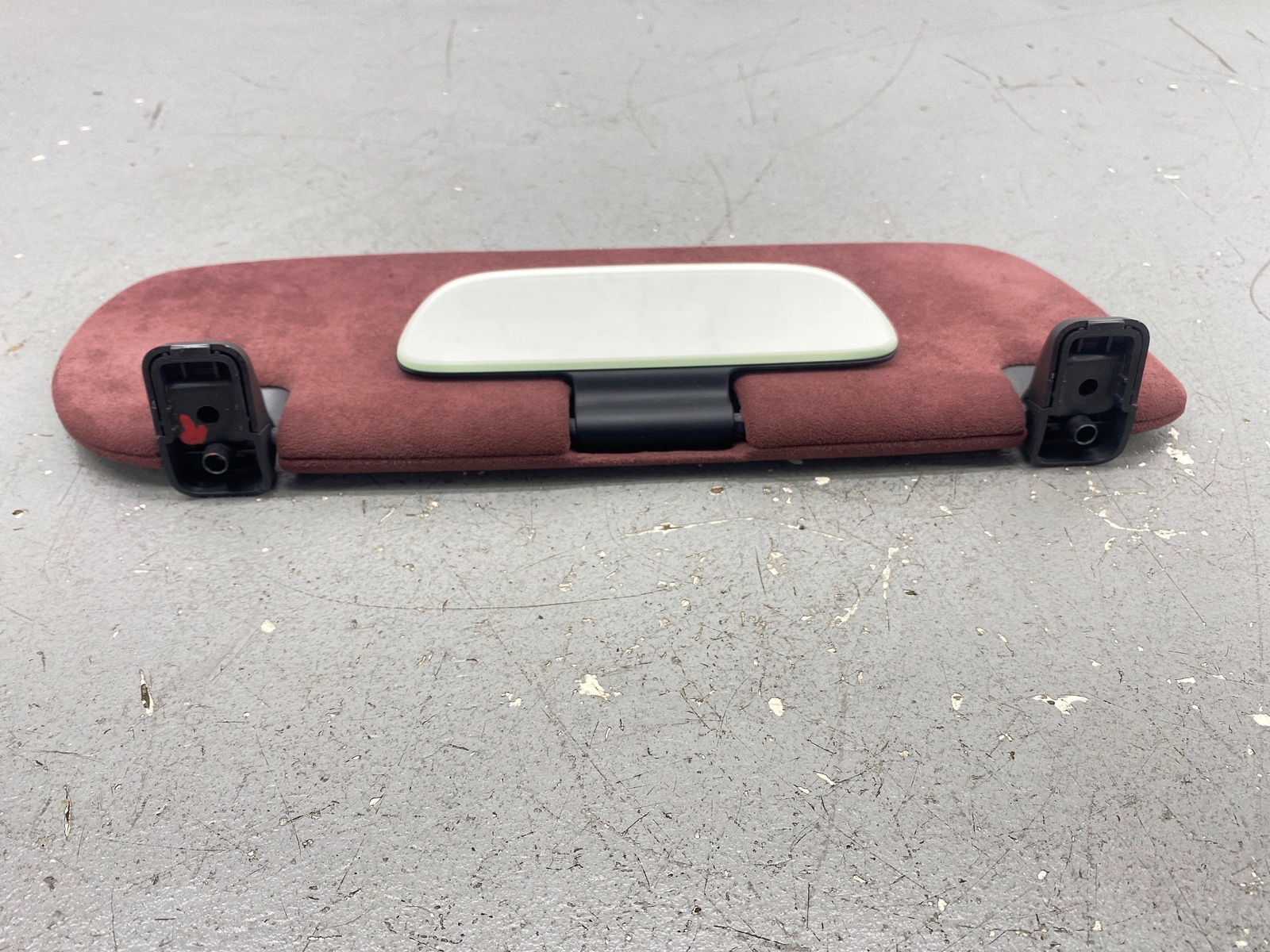 2020-2023 MCLAREN GT FRONT RIGHT PASSENGER OVERHEAD SUN VISOR BAROLA RED OEM