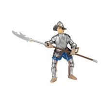 PAPO 39395 CONQUISTADOR WITH BLUE HALBERD 1/18 3 3/4 INCH...RETIRED pike man