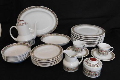 Royal Doulton Fireglow SALAD or DINNER PLATE, BOWL, CUP & SAUCER - u pick
