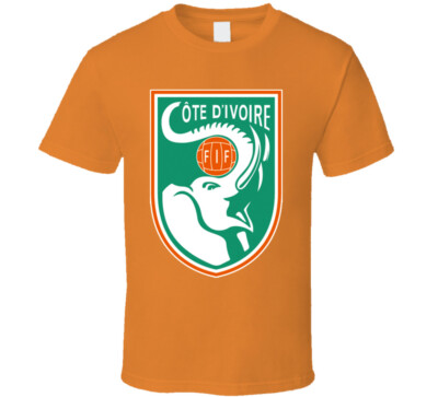 Ivory Coast Cote D'ivoire Soccer Futbol World Cup Logo Crest T Shirt