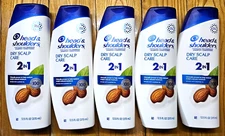 5 X HEAD & SHOULDERS DRY SCALP CARE 2 IN 1 SHAMPOO + CONDITIONER 12.5oz
