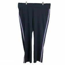 Zaggora Runway Pants Women's Size 18 Navy Blue With Side Striped NWT Za-001