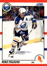 1990-91 Score American #133 Mike Foligno