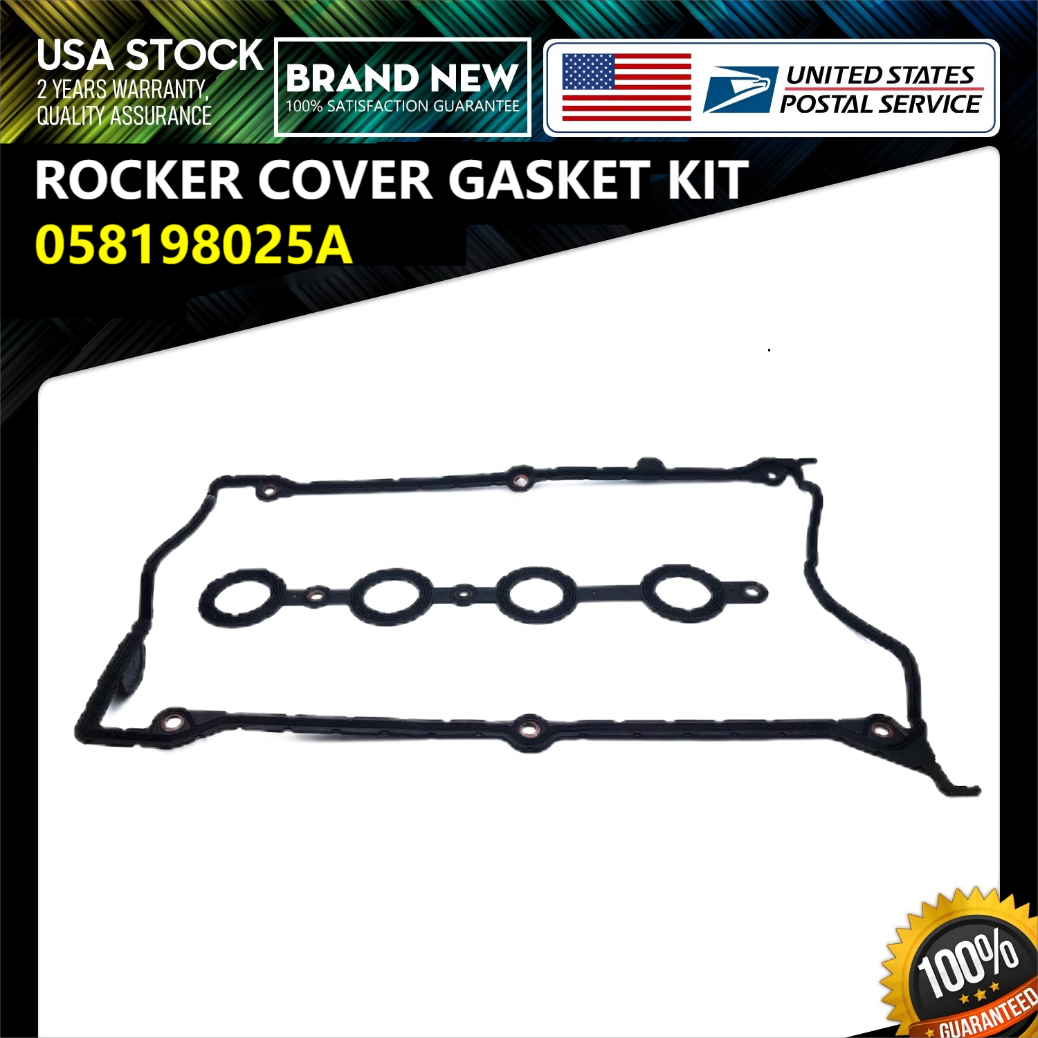 058198025A Valve Cover Gasket For Volkswagen Jetta Beetle Passat Audi A4 Quattro