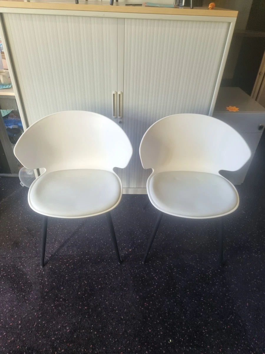 New Pair Of Plastic And Padded Wayfair Tub Chairs. Plastic Tub