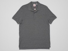 Lacoste L ve Live Ultra Slim Fit Casual Polo Dark Gray Mens 4 Medium New