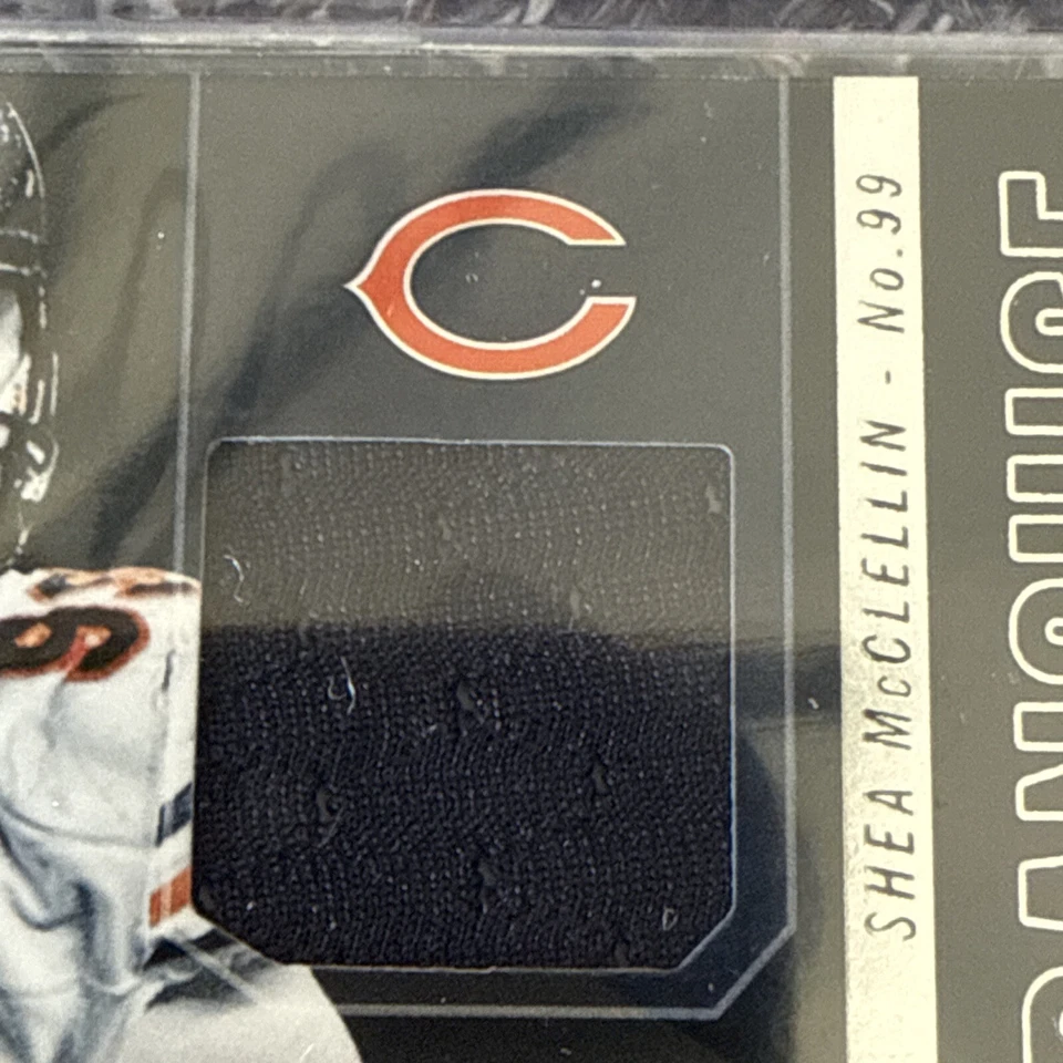 2014 Score Franchise Fabrics Shea McClellin AUTOGRAPH JERSEY Bears - Image 4 of 4