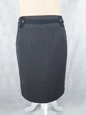 Rock Orsay Gr. 34 XS (36/S) grau schwarz kariert business elegant classic skirt
