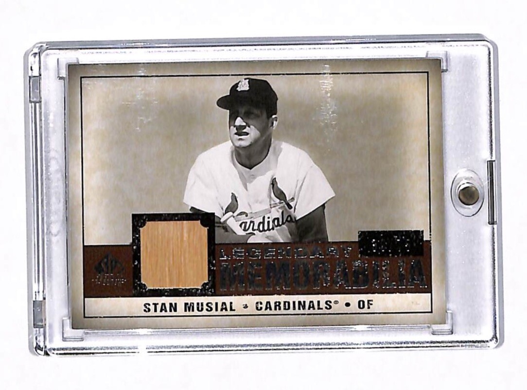 2008 Upper Deck SP Legendary Cuts Stan Musial 39/75 Bat Relic Card