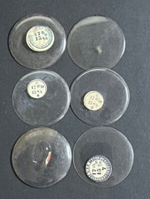 LOT OF 6 GLASS POCKET WATCH CRYSTALS SIZE 17 REPLACEMENT PARTS