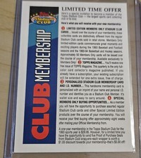 NBA Membership Card 1993 Topps Stadium Club K...