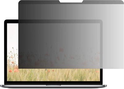 Amazon Basics Slim Magnetic Privacy Screen with Anti-Glare and Blue Light Filter