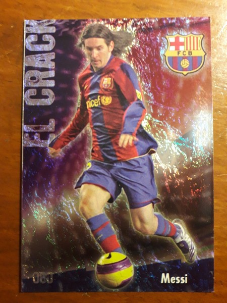 LIONEL MESSI 2009 EL CRACK Nº80 MUNDICROMO CARDS JASPEADO