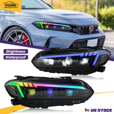 TT-ABC For 2022 2023 2024 Honda Civic RGB LED Headlights Head Lamp Sport Touring