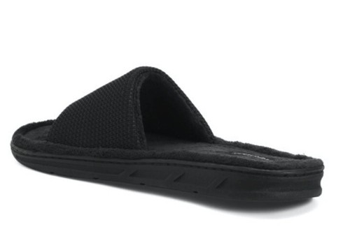 Nautica Mens Slippers WINDSOAR Hard Bottom * BLACK * NWT - Picture 2 of 3
