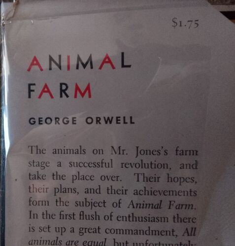 THE ANIMAL FARM-1ST/1ST-1946-HARCOURT, BRACE & COMPANY-W/$1.75 D.J.-NICE BOOK! - Foto 8 di 15