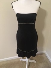 **NEW W/TAGS** Womens Strapless Little Black Dress. Size 6