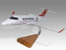 Bombardier Learjet 45 House Colors Desk Wood Airplane New Model Small Scale 1/72