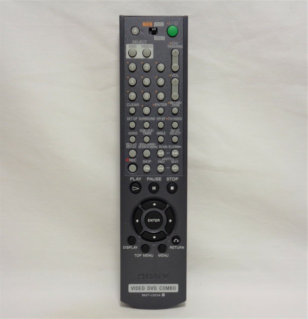 SONY DVD/VCR REMOTE CONTROL RMTV501A for HTV1000D V1000DP SLVD201 eBay