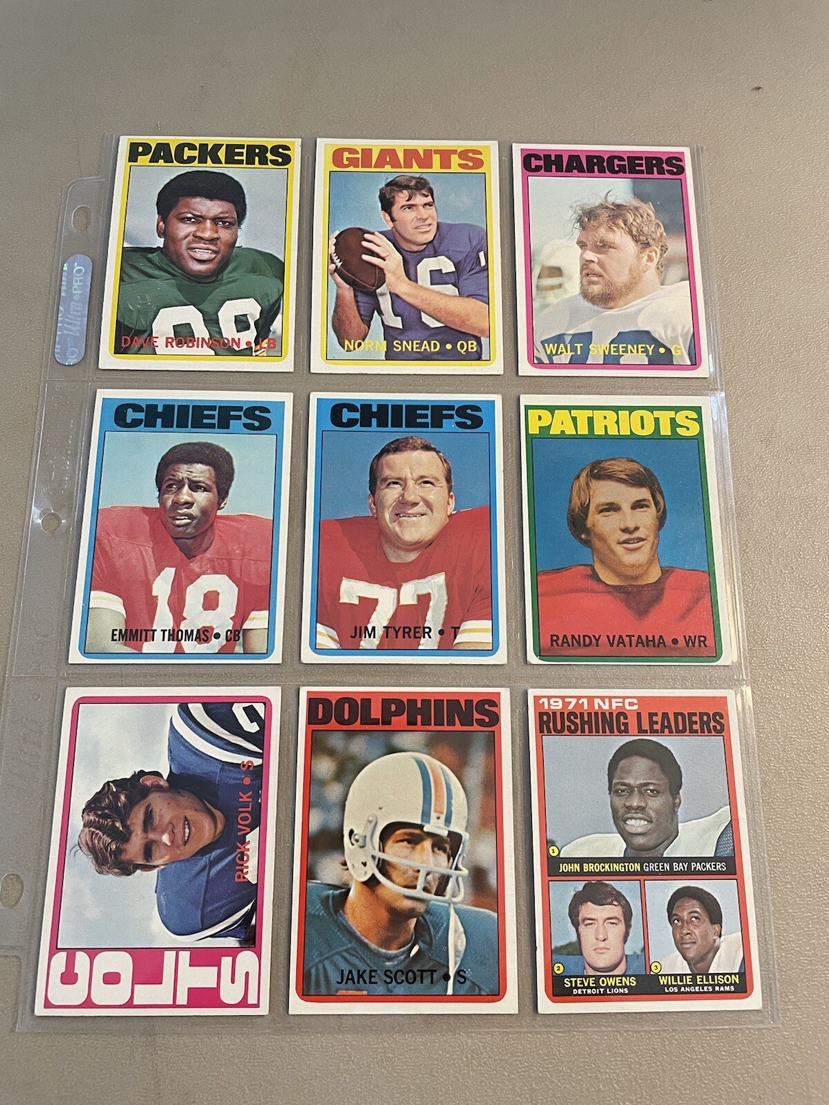 Vintage 1972 Topps Lot Of Football Cards eBay