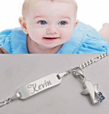Gravur Armband Armkette Wunschname Schutzengel Babyschmuck Echt Silber