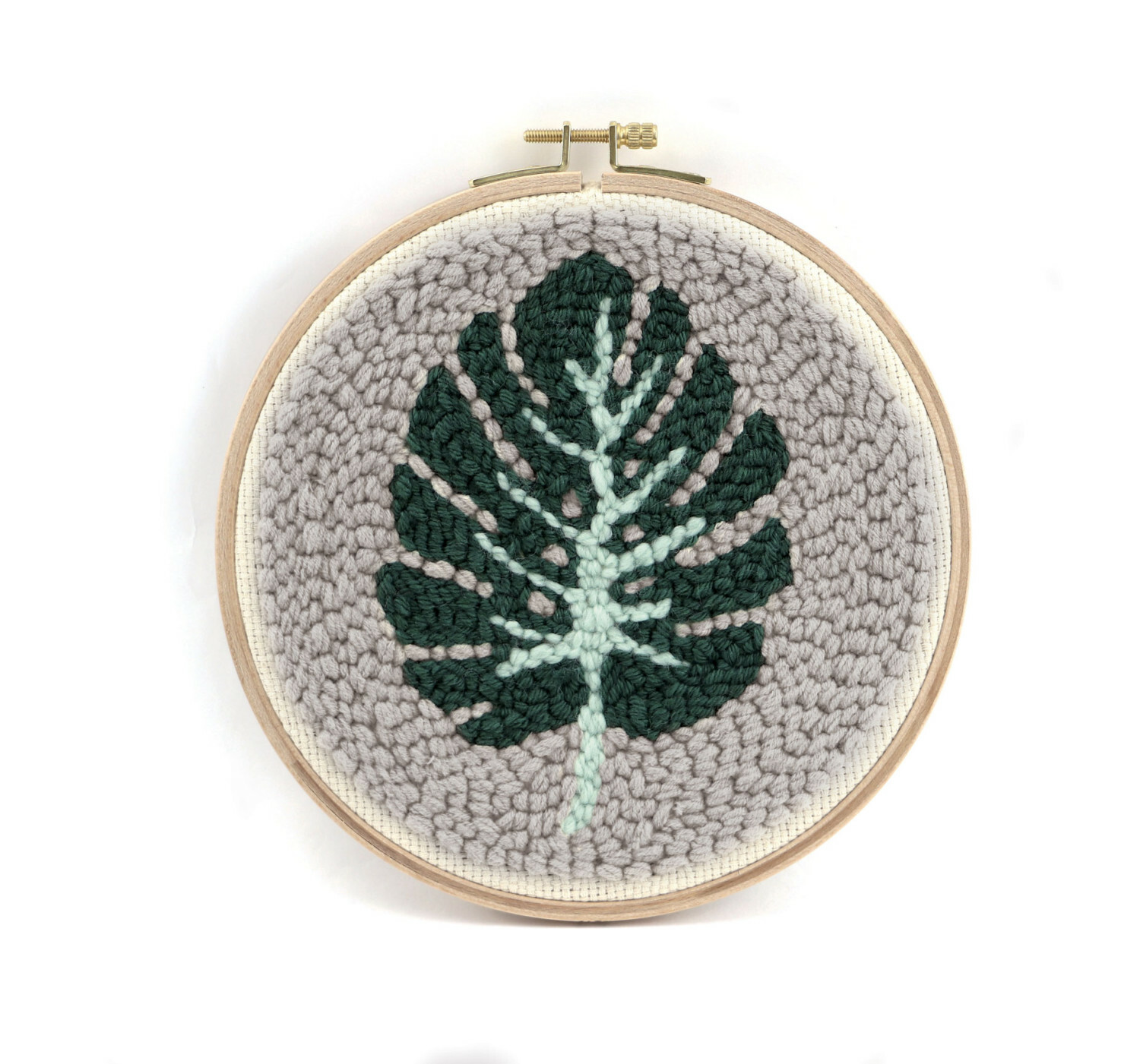 Kit Punch Needle Foglia Ø 20 Cm