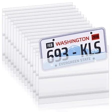 300 Pcs License Plate Protector Temporary Tag Cover with Adhesive for Car