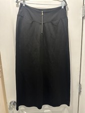 Vintage Max Studio Knitwear Black Nylon Zipper skirt