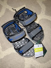 Eddie Bauer River Sandal Adjustable Straps Blue Gray Camo Big Boy's Size 12 New