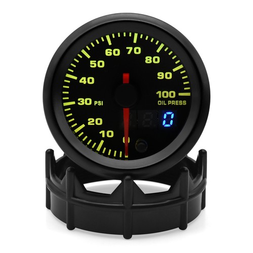 52mm 7 Color Oil Pressure Gauge 0-100 Psi with Sensor Analog/Digital Dual Disply - Picture 5 of 12