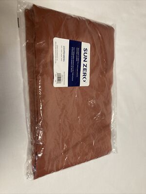 Sun zero 100% polyester panel 40  x 54  red brick color Terra-cotta Curtain