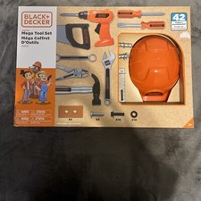 Black Decker Junior Kids Tool Set-Mega Tool Set 42 Pc. Tools Accessories