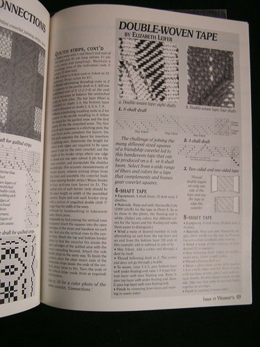 Finishing Handwoven Wool Fabrics + Weaver's Friendship Coverlets + Shuttle Spind - Picture 2 of 5