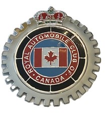 ROYAL AUTO CLUB of CANADA RAC CAR GRILLE BADGE